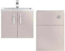 Hudson Reed Apollo  Wall Vanity 600mm, Basin & WC Unit 600mm (Cashmere).