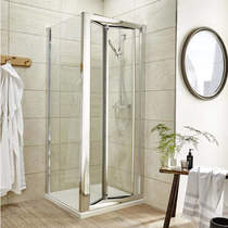 Nuie Enclosures Shower Enclosure With Bi-Fold Door (1000x700mm).