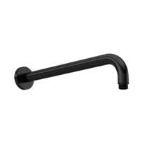 Nuie Showers Wall Mounted Round Shower Arm 400mm (M Black).