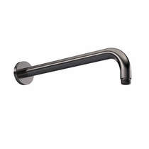 Nuie Showers Wall Mounted Round Shower Arm 400mm (Gun Metal).