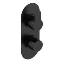 Nuie Arvan Concealed Thermostatic Shower Valve (1 Outlet, Matt Black).