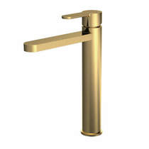 Nuie Arvan Tall Basin Mixer Tap (Brushed Brass).