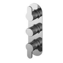 Nuie Arvan Concealed Thermostatic Shower Valve (2 Outlets, Chrome).