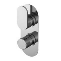 Nuie Binsey Concealed Thermostatic Shower Valve (2 Outlet, Chrome).