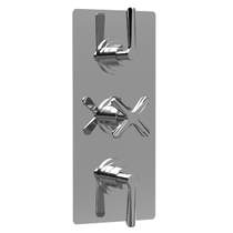 Nuie Aztec Thermostatic Shower Valve With Diverter (3 Outlets, Chrome).
