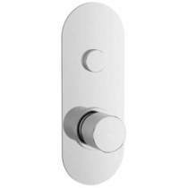 hudson Reed Ignite Push Button Shower Valve With Round Handle (1 Outlet).