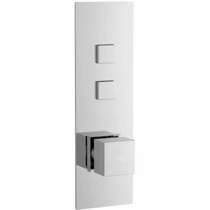 hudson Reed Ignite Push Button Shower Valve With Square Handle (2 Outlets).