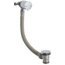 Wastes single lever free flow bath filler waste (chrome).