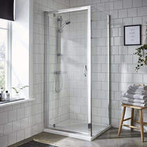 Nuie Enclosures Shower Enclosure With Pivot Door (700x900mm).
