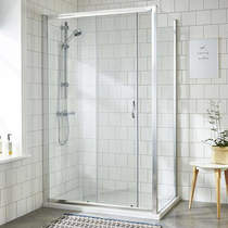 Premier Enclosures Shower Enclosure With Sliding Door (1200x900mm).