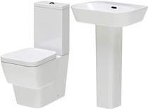 Hudson Reed Ceramics 4 Piece Bathroom Suite With Toilet & Basin.