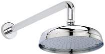 Hudson reed showers apron shower head with arm (200mm).