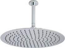 Hudson Reed Showers Large Round Shower Head With Arm, 400mm Diameter.