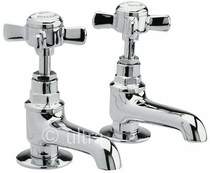 Nuie beaumont long nose basin taps (pair, chrome)