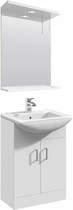 Italia Furniture Vanity Unit Pack With Type 2 Basin & Mirror (550mm, White).