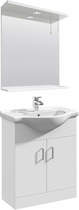 Italia Furniture Vanity Unit Pack With Type 1 Basin & Mirror (650mm, White).