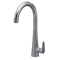 Nuie Samir Mono Kitchen Tap With Lever Handle (Brushed Nickel).