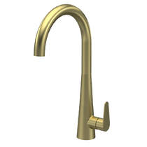 Nuie Samir Mono Kitchen Tap With Lever Handle (Brushed Brass).
