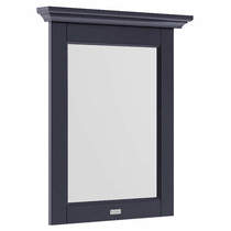 Old London Furniture Flat Mirror & Frame 600mm (Twilight Blue).