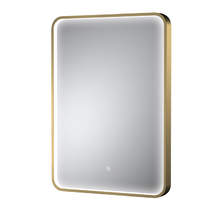 Nuie Furniture LED Mirror 500x700mm (Brushed Brass).