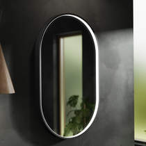 Nuie Furniture LED Mirror With Demister (500x800mm, Black).