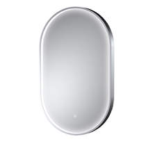 Nuie Furniture LED Mirror With Demister (500x800mm, Silver).