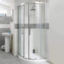 Nuie enclosures apex quadrant shower enclosure with 8mm glass (1000mm).