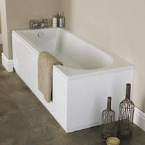 Crown Baths Barmby Single Ended Acrylic Bath & Panels. 1800x800mm.