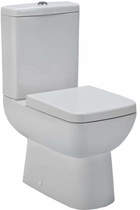 Premier Ambrose Compact Semi Flush to Wall Toilet Pan & Cistern.