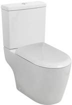 Premier Ceramics Semi Flush To Wall Toilet Pan With Cistern & Luxury Seat.