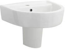 Premier Ceramics Basin & Semi Pedestal (420mm).