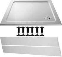 Crown trays easy plumb rectangular shower tray. 900x800x40mm.