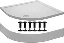 Crown trays easy plumb quadrant shower tray. 800x800x40mm.