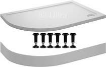 Crown Trays Easy Plumb Offset Quad Shower Tray. 1000x900x40mm (LH).