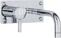 Hudson reed tec wall mounted basin tap (chrome).