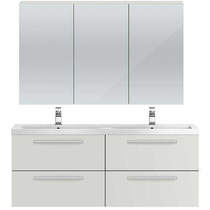 Hudson Reed Quartet Wall Hung Vanity Unit Pack With Cabinet (Grey Mist).
