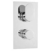 Hudson Reed Reign Twin Thermostatic Shower Valve With 2 Outlets (Chrome).