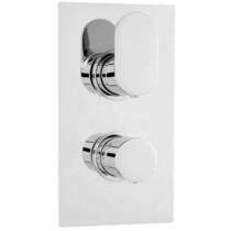 Hudson Reed Reign Twin Thermostatic Shower Valve With 1 Outlet (Chrome).