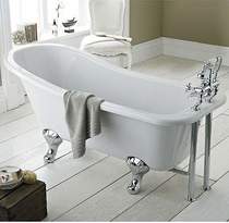 Hudson Reed Baths Brockley Slipper Bath & Corbel Feet 1500x730mm.