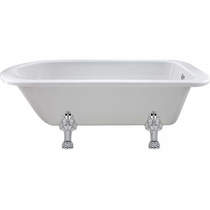 Hudson Reed Baths Barnsbury Single Ended Roll Top Bath & Pride Feet 1700x750mm.