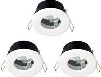 Hudson Reed Lighting 3 x Shower Spot Lights & Cool White LED Lamps (White).