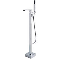 Hudson Reed Art Floor Standing BSM Tap With Lever Handle (Chrome).