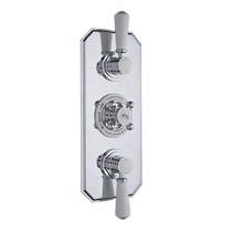 Hudson Reed Topaz Thermostatic Shower Valve With White Handles (2 Way).