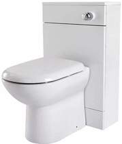 Premier eden back to wall wc unit with pan, cistern & seat (white). 500x800mm.