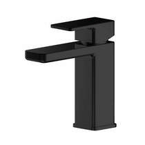 Nuie Windon Basin Mixer Tap With Push Button Waste (Matt Black).