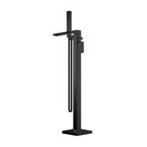 Nuie windon floor standing bath shower mixer tap (matt black).