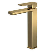 Nuie Windon Tall Basin Mixer Tap (Brushed Brass).