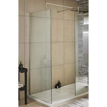 Premier Wetrooms Wetroom Glass Screen With Support Bracket (760mm).