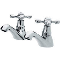 Nuie Viscount Bath Taps (Pair, Chrome).