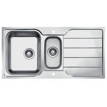 UKINOX Lines Inset Slim Top Kitchen Sink (1000/500mm, S Steel, LH).